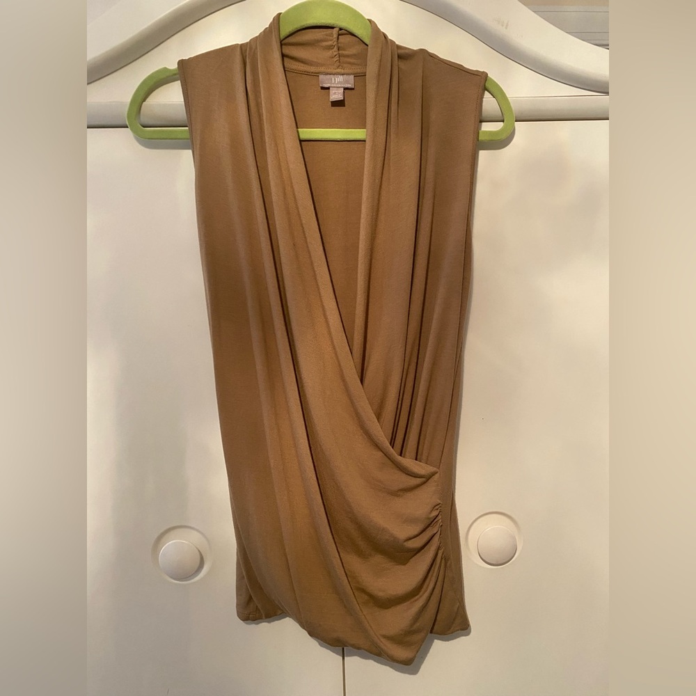 J. Jill Olive brown wrap  Top